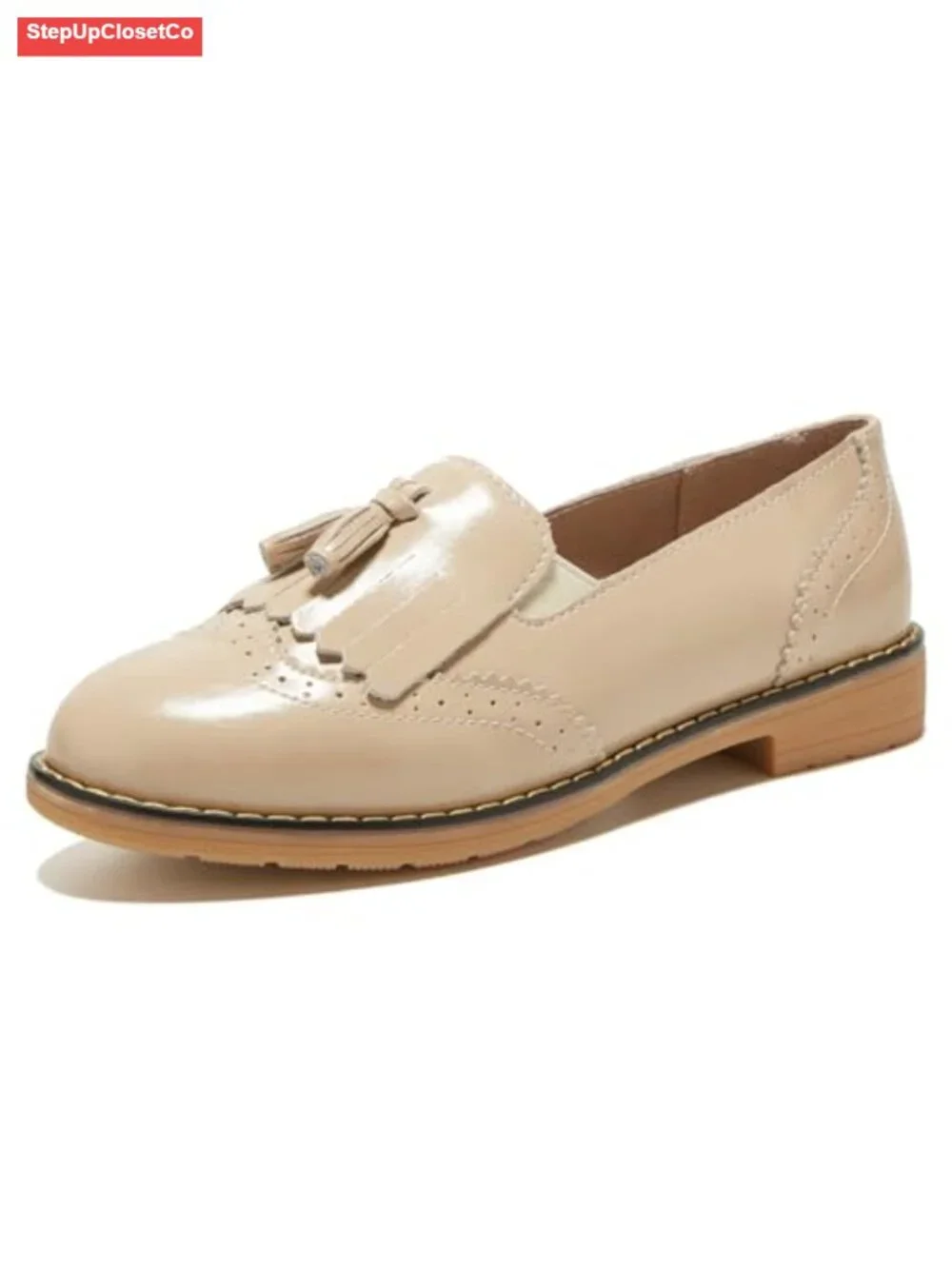 Leather Penny Loafers Slip On Wingtip Oxfords Tassel Work Office